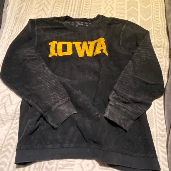 University of Iowa Hawkeyes Press-box Oversized Crewneck Sweatshirt Vintage feel - Picture 1 of 5